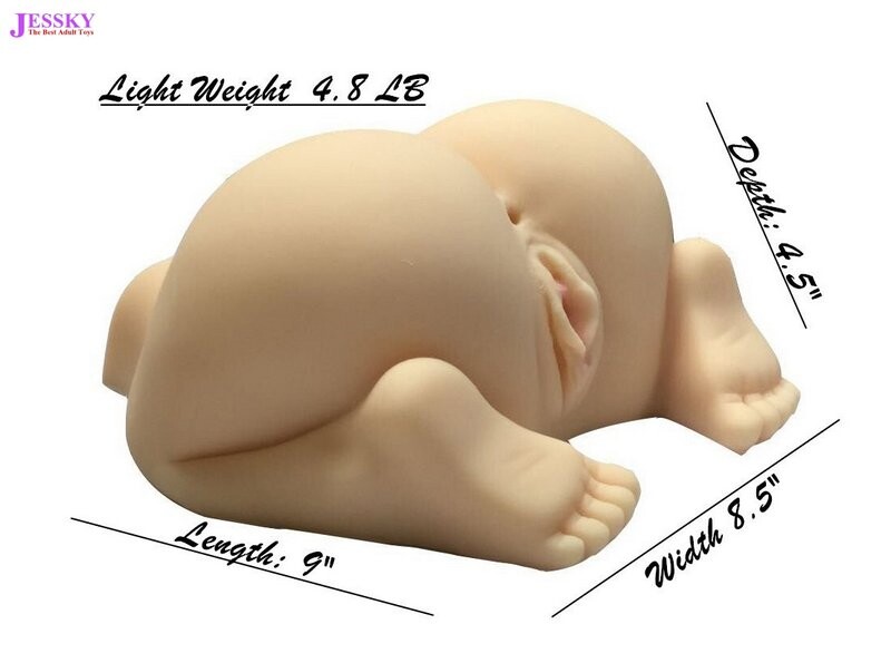 Masturbatore realistico per uomini in silicone per simulare il sesso vaginale e anale con bambole sessuali