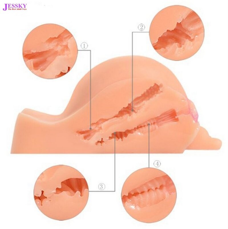 Masturbatore realistico per uomini in silicone per simulare il sesso vaginale e anale con bambole sessuali