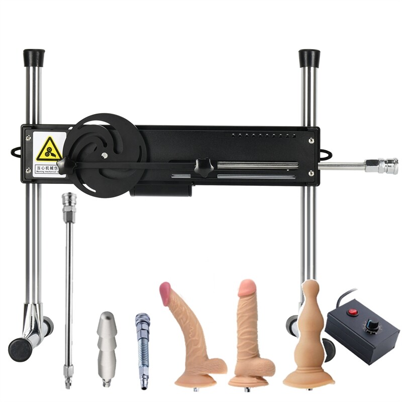 Macchina del sesso 120W con angolo regolabile a 90 gradi e sei attacchi dildo per donne