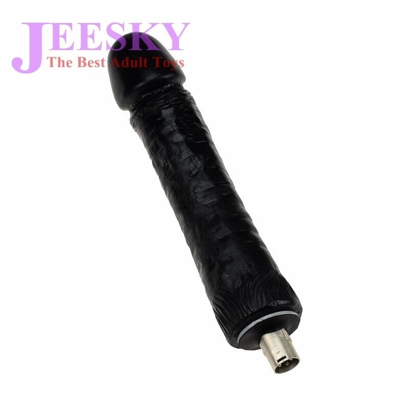 Accessorio per macchina del sesso Dildo nero Diametro 3.5 cm Lunghezza 18 cm Dildo in silicone