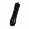 Allegato automatico per macchina del sesso con dildo nero grande in silicone, lungo 26 cm e largo 5,5 cm