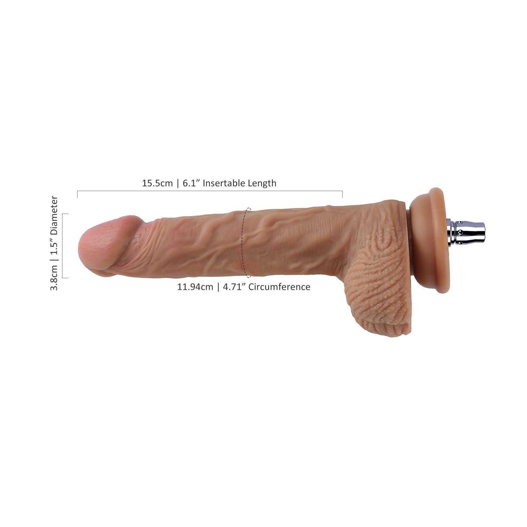 Nieuwe dildo voor Premium Sex Machine Accessoire Flesh