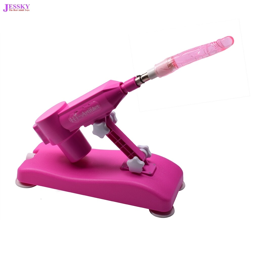 Automatische sekspmachine met 8 st. Dildo's Geruisloze liefdesmachine robot