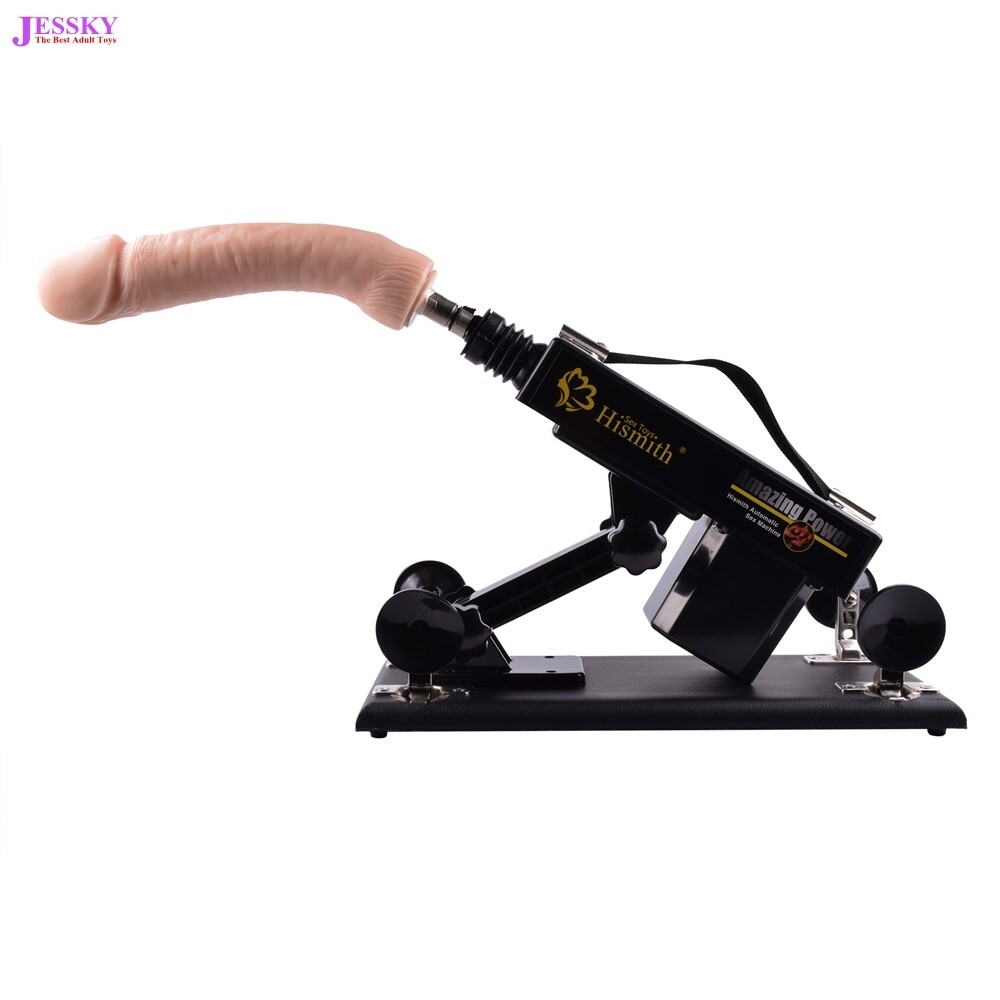 Stel Masturbatie Seksmachine met Vaginacup en 8 stuks Dildo Bijlagen Zwart