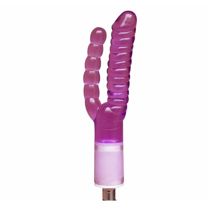 Dubbele dildo masturbator dubbele kop realistische dildo vaginale en anale plezier voor sekspop