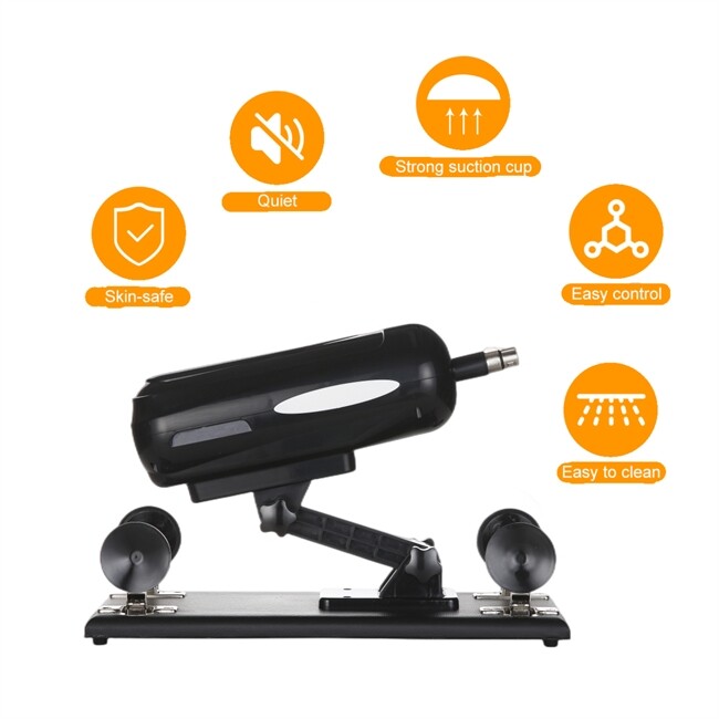 JESSKY Automatische vrouwen seksspeeltje met 3XLR-connector zuignap en 4 bijlagen