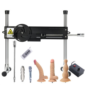 Jessky Sex Machine met draadbediening EN afstandsbediening vac-u-lock 4 stuks dildo's 120W Ultra Stabiliteit