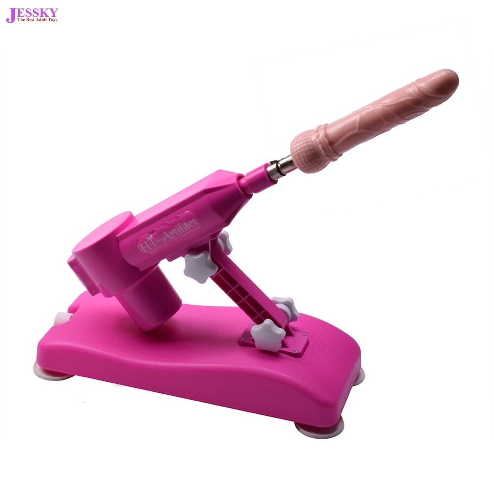 Meaisín Gnéasaithe Leictreonach le 8 Dildos agus Meaisín Grá Gan Fuaim Robot