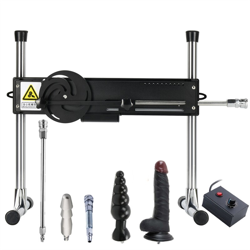 Jessicaí Préimhe Sex Machine + Ceangal Dearg + Vac-u-Lock + Rod Síneadh + Dhá Dildo Mór