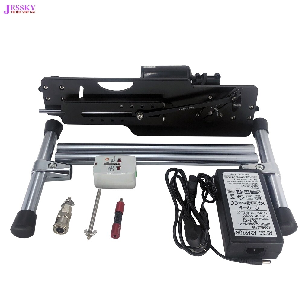 VIDEOS 6 Speed Smart Sex Machine Wireless Remote Control Fucking machine With 4 pcs Dildos Dildos Red/Black